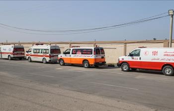 سيارات الإسعاف في قطاع غزة