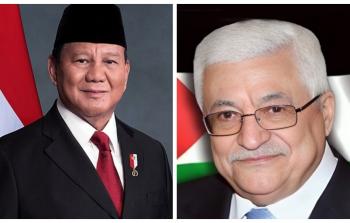 الرئيس عباس ونظيره الإندونيسي