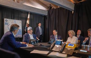 الرئيس الأمريكي ترمب خلال الهجوم على إيران