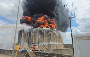 نتائج القصف الإيراني لمصفاة النفط بحيفا