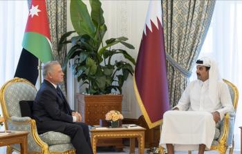 أمير قطر وملك الأردن