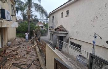 آثار القصف الإيراني على تل أبيب