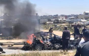 القصف الإسرائيلي في مخيم المغازي