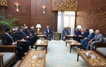 وفد القيادات الدينية مع شيخ الأزهر