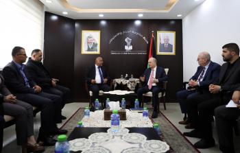 محمد مصطفى خلال اللقاء