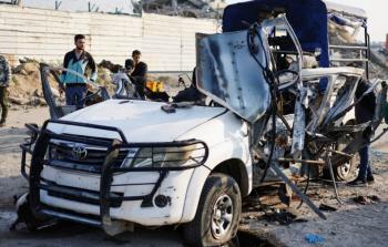 استهداف إسرائيلي لمركبة شرطة في غزة