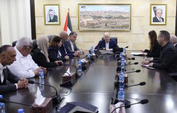 لقاء رئيس الوزراء مع اتحاد نقابات عمال فلسطين