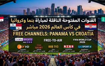 القنوات المفتوحة الناقلة لمباراة بنما وكرواتيا في كأس العالم 2026