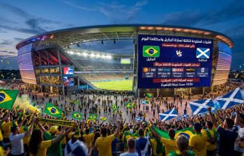 القنوات المفتوحة الناقلة لمباراة البرازيل واسكتلندا في كأس العالم 2026