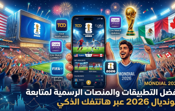 أفضل التطبيقات والمنصات الرسمية لمتابعة كأس العالم 2026 عبر هاتفك الذكي