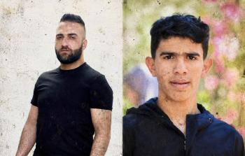 الطفل المعتقل محمد موسى سليمان حميد والأسير الجريح مالك هاني جبريل