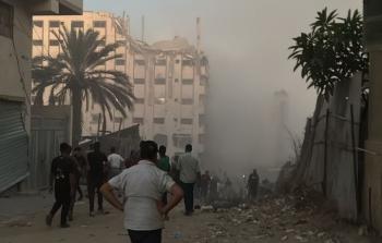 طائرات الاحتلال تدمر مسجداً في مدينة غزة