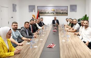حسين الشيخ يلتقي وفد الهيئة التنفيذية للاتحاد العام لطلبة فلسطين
