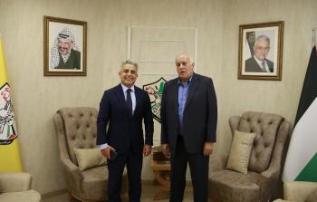 الرجوب والسفير المصري الجديد