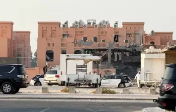آثار القصف الإسرائيلي على الدوحة