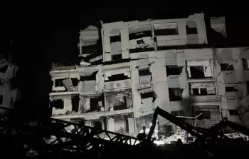 عمارة السعادة في غزة بعد قصف الاحتلال وقبل انهيارها التام