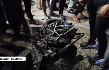 شهيدان باستهداف مواطنين على دراجة كهربائية بمدينة غزة