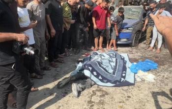 غارة جوية على حي النصر غرب مدينة غزة