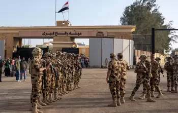 جنود من الجيش المصري في معبر رفح