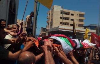تشييع الشهيد الصياد محمد بكر