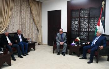 الرئيس عباس يستقبل مسؤولين اسرائيليين في رام الله