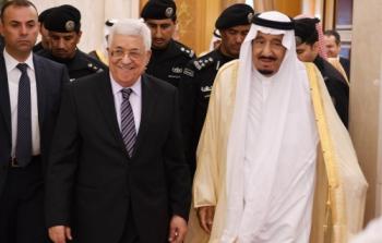 الرئيس عباس مع خادم الحرمين
