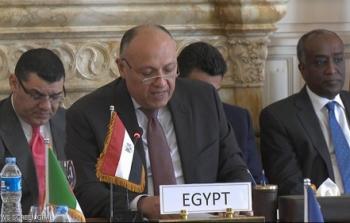 وزير الخارجية المصري سامح شكري في اجتماع دول الجوار الليبي بالقاهرة