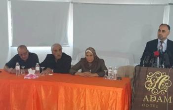 مؤتمر صحفي لحركة فتح بغزة