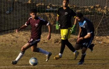 جانب من مباراة الجزيرة والرضوان