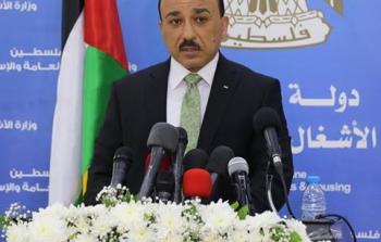 الوزير الحساينة يشكر السعودية لتخصيصها 20 مليون دولار لعملية إعادة اعمار غزة