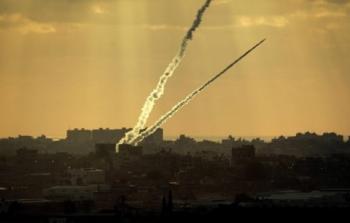 اطلاق صاروخ من غزة