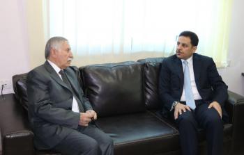 التميمي يلتقي السفير الأردني لدى دولة فلسطين