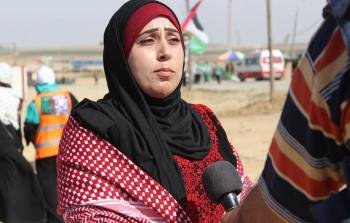 أريج الأشقر : المرأة الفلسطينية مستمرة في المطالبة بالعودة وكسر الحصار 