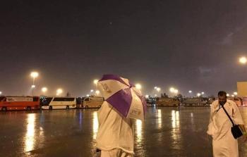 عاصفة مطرية قوية تضرب  مكة المكرمة أمس