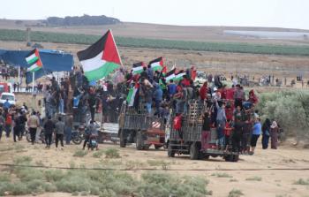 مسيرات العودة الكبرى  شرق غزة