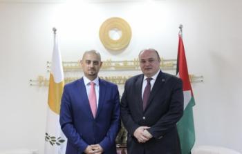 عزام الشوا يستقبل ممثل جمهورية قبرص لدى دولة فلسطين