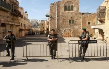 الجيش الإسرائيلي يغلق الحرم الإبراهيمي/ أرشيفية