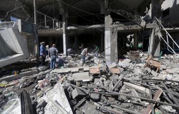 منشأة سكنية تعرضت للتدمير خلال حرب 2014 على قطاع غزة