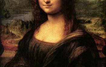 لوحة موناليزا  الشهيرة 