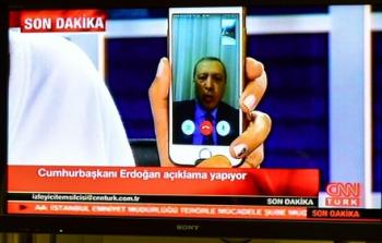 قناة سي ان ان ترك التى بثت خطاب اردوغان ليلة الانقلاب