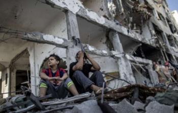 منازل مدمرة أثناء العدوان على غزة