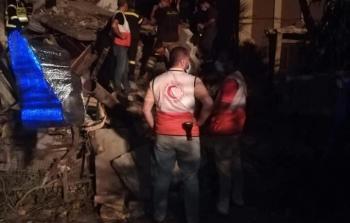  الهلال الأحمر الفلسطيني يشارك في إخلاء وإسعاف مصابي انفجار بيروت