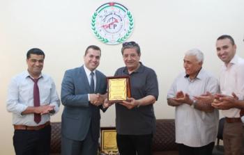 جامعة فلسطين فرع الشمال تستقبل الدكتور كمال الشرافي
