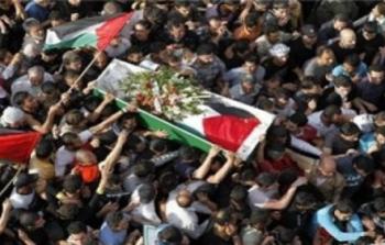 تشييع شهيد فلسطيني في سوريا -توضيحية-