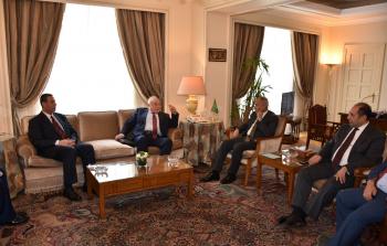  لقاء وزير المالية الفلسطيني مع الأمين العام للجامعة العربية