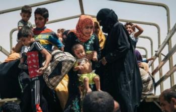 يتواصل وصول الآلاف من الهاربين من القتال في الموصل الى مخيمات في شمال العراق
