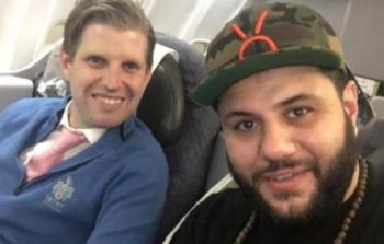 فلسطيني بجانب ابن ترامب