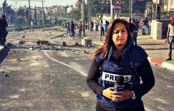 كرستين ريناوي مراسلة تلفزيون فلسطين