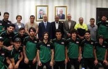 الحمدلله يستقبل المنتخب العراقي لكره القدم
