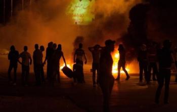 مواجهات ليلية بين شبان فلسطينيين وقوات الاحتلال -ارشيف-